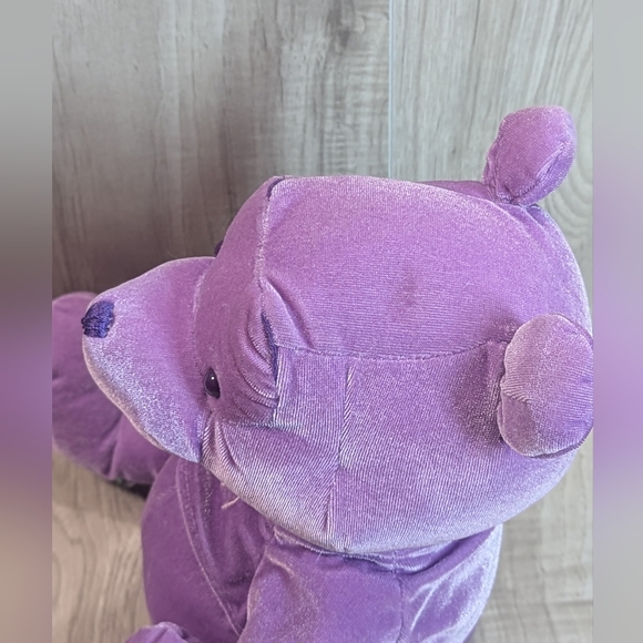 DISNEY Sweet Lilac Winnie The Pooh Purple Plush Stuffed Animal Bear Velvety - Picture 6 of 10